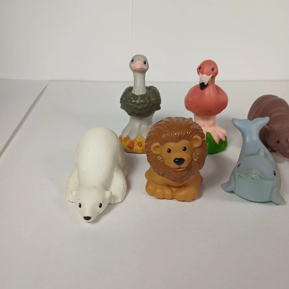 Lot Of Fisher Price Little People Zoo Talkers 10 Animals & Zookeeper 2011 Tested